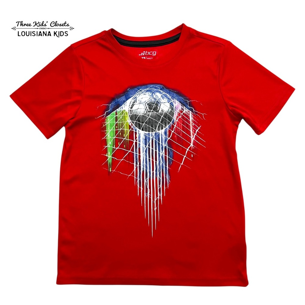 BCG Boys XS (6-7) Red Soccer Athletic Shirt
